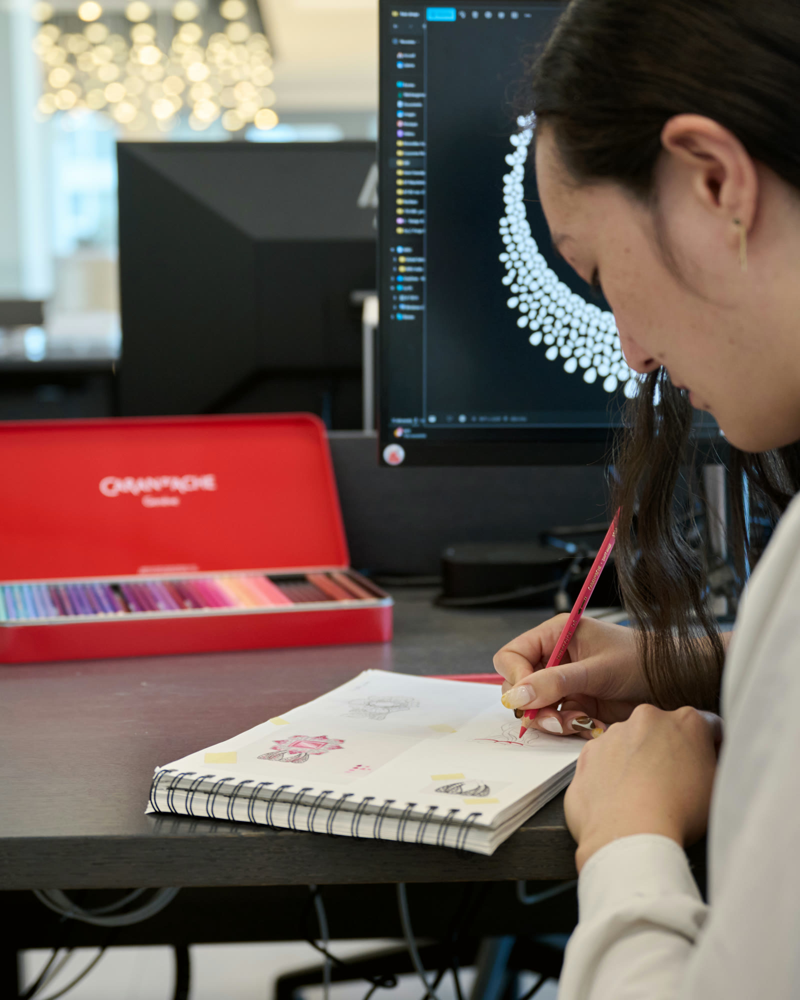 Designer at the CAD workstation