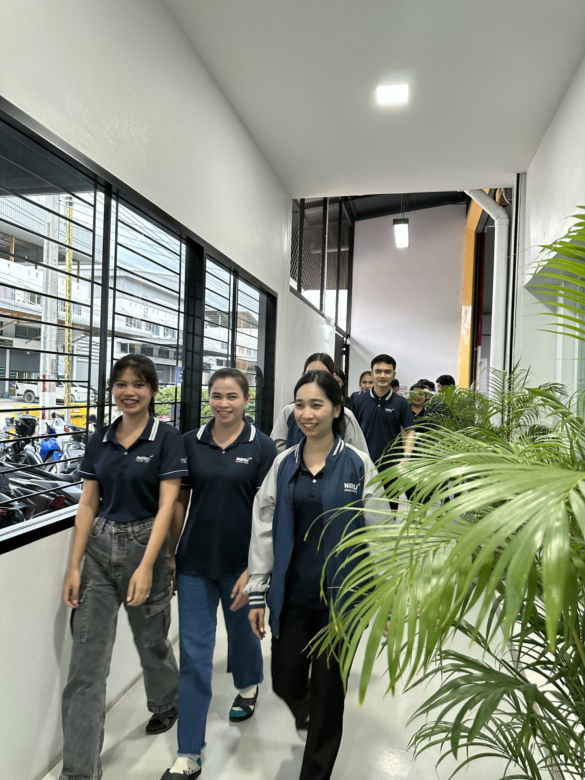 NIRU colleagues together at the facility