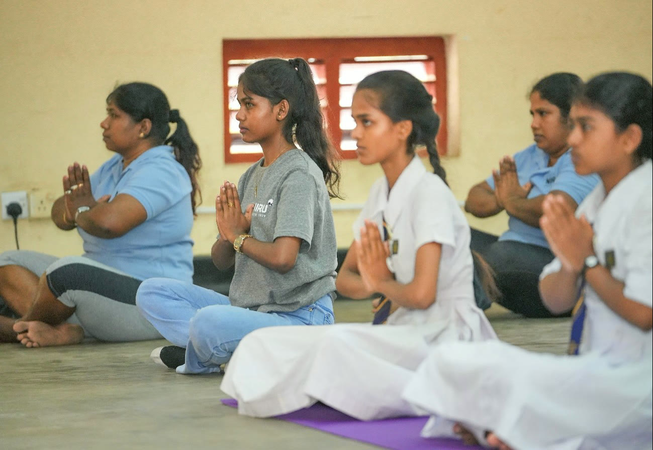 A NIRU wellbeing and meditation session with the community